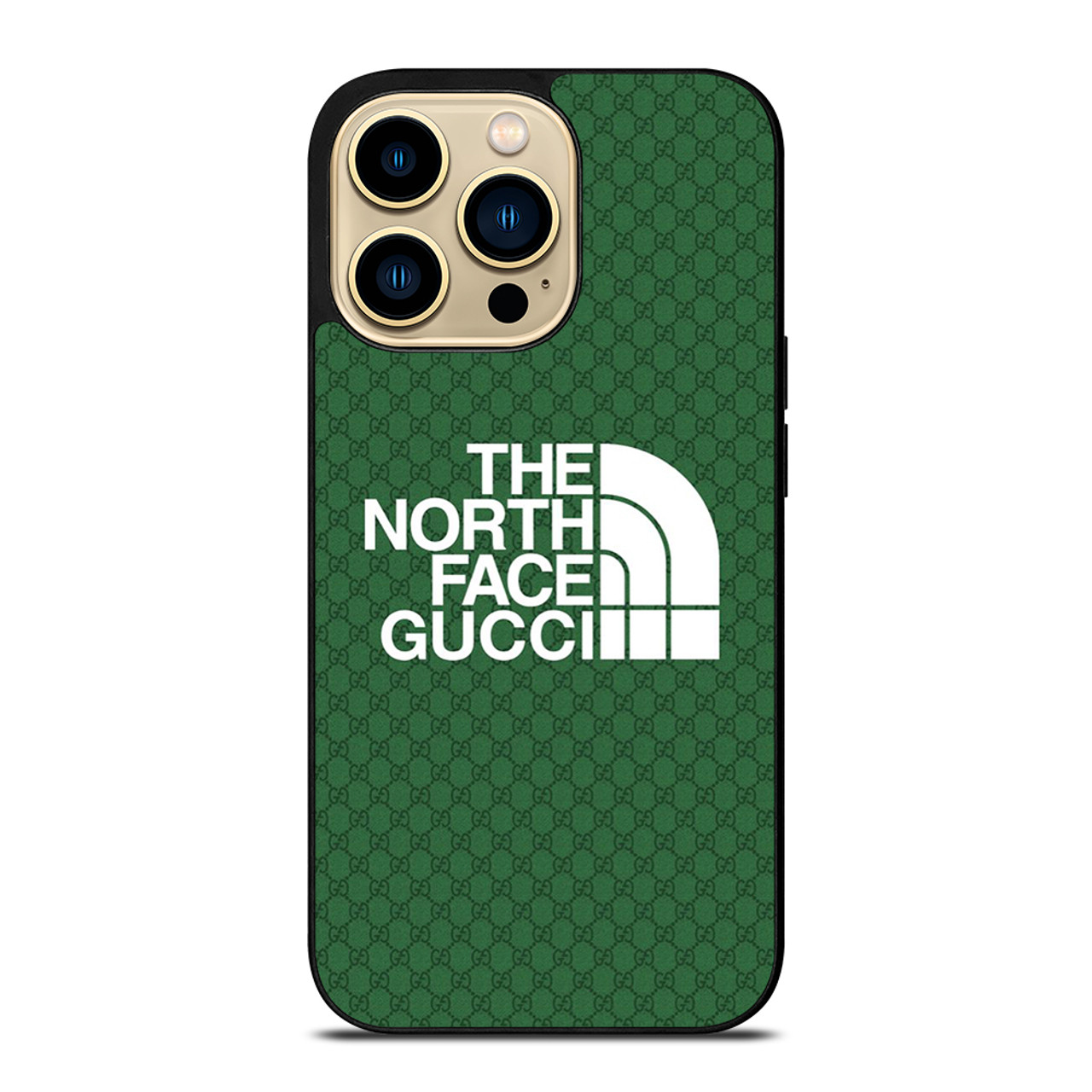 THE NORTH FACE X GUCCI PATTERN iPhone 14 Pro Max Case Cover